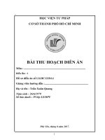 BÀI THU HOẠCH DIỄN ÁN 1