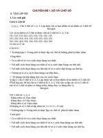 Các dạng toán bồi dưỡng HSG