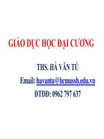 Bai giang giao duc hoc dai cuong