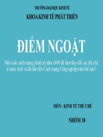 CUỘC CÁCH MẠNG năm 1688 đã ẢNH HƯỞNG đến THỂ CHẾ nước ẢNH và CUỘC CÁCH MẠNG CÔNG NGHIỆP THẾ nào