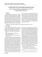 Ý TƯỞNG THIẾT kế tàu sử DỤNG nước dằn tự DO 