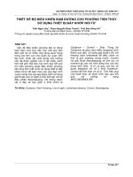 THIẾT kế bộ điều KHIỂN bám ĐƯỜNG CHO PHƯƠNG TIỆN THỦY sử DỤNG THIẾT bị đẩy KHỚP nối từ 