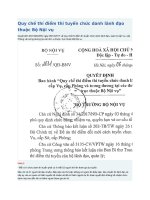 Quy chế thí điểm thi tuyển chức danh lãnh đạo thuộc bộ nội vụ