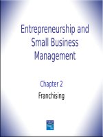 Entrepreneurship and smaill business management chapter 02 