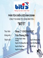 Phân tích chiến lược kinh doanh công ty sản xuất hàng tiêu dùng bình tiên bitis 