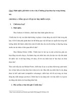 Bài thu hoạch quản trị chiến lược  Chương nền tảng