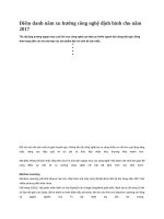 Điểm danh năm xu hướng công nghệ định hình cho năm 2017