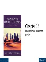 Ethics and the conduct of business 8th by john boatright and smith 2017 chapter 14