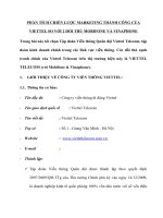 Phân tích chiến lược marketing thành công của viettel so với 2 đối thủ mobifone và vinaphone 