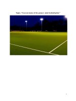 Kế hoạch triển khai dự án sân bóng đá mini