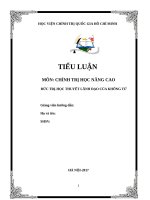 HỌC THUYẾT đức TRỊ của KHỔNG tử