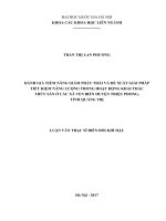 Đánh giá tiềm năng giảm phát thải và đề xuất giải pháp tiết kiệm năng lượng trong hoạt động khai thác thủy sản trên địa bàn các xã ven biển huyện triệu phong, tỉnh quảng trị 