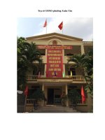 CÔNG TÁC QUẢN LÝ HOẠT ĐỘNG VĂN HÓA VÀ DỊCH VỤ KARAOKE