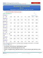 [Tài liệu tổng ôn theo chủ đề 2017] Đáp án Bài tập về Phrasal verbs