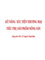 KỸ NĂNG  xúc TIẾN THƯƠNG mại