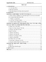 KHẢO SÁT TÌNH HINH CÔNG TÁC VĂN THƯ, CÔNG TÁC LƯU TRỮ CỦA UBND PHƯỜNG PHÚ ĐÔ