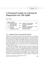 OIL SPILL SCIENCE chapter 16 – a practical guide to chemical dispersion for oil spills