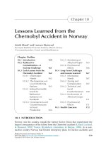 Radioactivity in the environment chapter 10   lessons learned from the chernobyl accident in norway