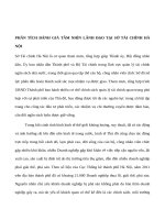 Phân tích đánh giá tầm nhìn lãnh đạo tại sở tài chính hà nội 