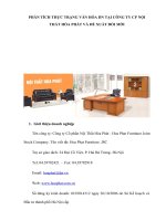 Phân tích thực trạng văn hóa DN tại công ty CP nội thất hòa phát và đề xuất đổi mới phù hợp xu thế