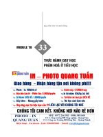 module TH 33 THỰC HÀNH dạy học PHÂN hóa ở TIỂU học 