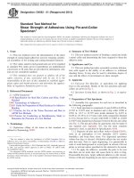 Standard Test Method for Shear Strength of Adhesives Using Pin-and-Collar Specimen