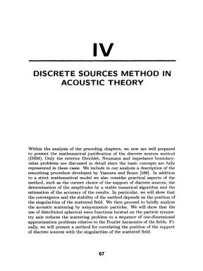 Acoustic and electromagnetic scattering analysis using discrete sources ...