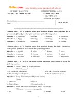 de thi thu thpt quoc gia nam 2016 mon tieng anh truong thpt doan thuong hai duong lan 1 