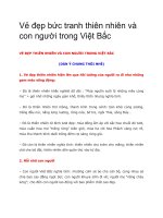 Vẻ đẹp bức tranh thiên nhiên và con người trong Việt Bắc