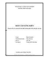 SKKN Chuyên đề axit cacboxylic theo định hướng phát triển năng lực của học sinh