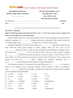 de thi thu thpt quoc gia nam 2016 mon tieng anh truong thpt doan thuong hai duong lan 2 