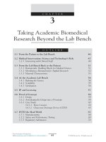 From academia to entrepreneur chapter 3   taking academic biomedical research beyond the lab bench