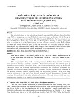 dien tien va he qua cua chinh sach khai thac thuoc dia mien dong nam ky thoi phap thuoc