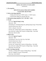 SKKN MỘT SỐ ỨNG DỤNG TÍNH CHẤT NGHIỆM CỦA ĐA THỨC HỆ SỐ THỰC