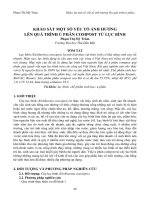 khao sat mot só yeu to anh huong len qua trinh u phan composst tu luc binh