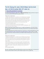 Từ 01 tháng 01 năm 2018 nhận hối lộ tình dục có thể bị phạt đến 07 năm tù