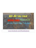 FB  THÍCH học CHUI 20 đề THI THỬ TIẾNG ANH THI THPTQG GIẢI CHI TIẾT 