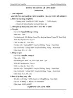 SKKN một số ỨNG DỤNG TÍNH CHẤT NGHIỆM  của đa THỨC hệ số THỰC 