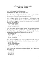 câu hỏi và thảo luận môn luật đất đai