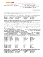 de thi thu thpt quoc gia nam 2016 mon tieng anh so gd dt bac ninh 