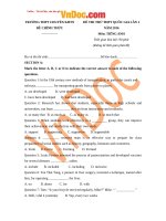 de thi thu thpt quoc gia mon tieng anh nam 2016 truong thpt chuyen khoa hoc tu nhien ha noi lan 1 