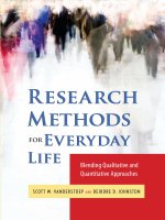 Research methods for everyday life  blending qualitative and quantitative approaches  research methods for the social sciences