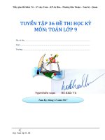 Đề thi học kì 1 toán 9