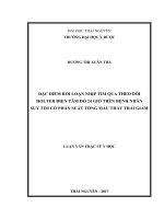 Đặc điểm rối loạn nhịp tim qua theo dõi holter điện tâm đồ 24 giờ trên bệnh nhân suy tim có phân suất tống máu thất trái giảm 