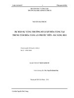 Dự báo tăng trưởng số lượt hỏa táng tại trung tâm hỏa táng an phước viên   đà nẵng 2011 