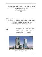 Dự án đầu tư cao ốc phức hợp trung tâm thương mại, văn phòng, căn hộ tại số 8 lê trọng tấn, cầu giấy, thành phố hà nội 