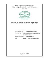 LVHS 2012 xây dựng thực đơn đặc biệt nhà hàng lý club 