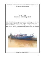 BÁO CÁO ĐÁNH GIÁ HỒ SƠ DỰ THẦU(sửa chữa tàu kiêm ngư 2013).DOC