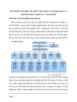 xây dựng văn hóa tổ chức TẠI công ty cổ phần Đầu tư, Thương mại và Dịch vụ - VINACOMIN