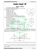 các bài TOÁN THỰC tế
